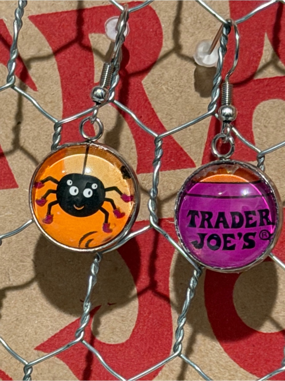 Trader Joe’s earrings 16mm friendly spider